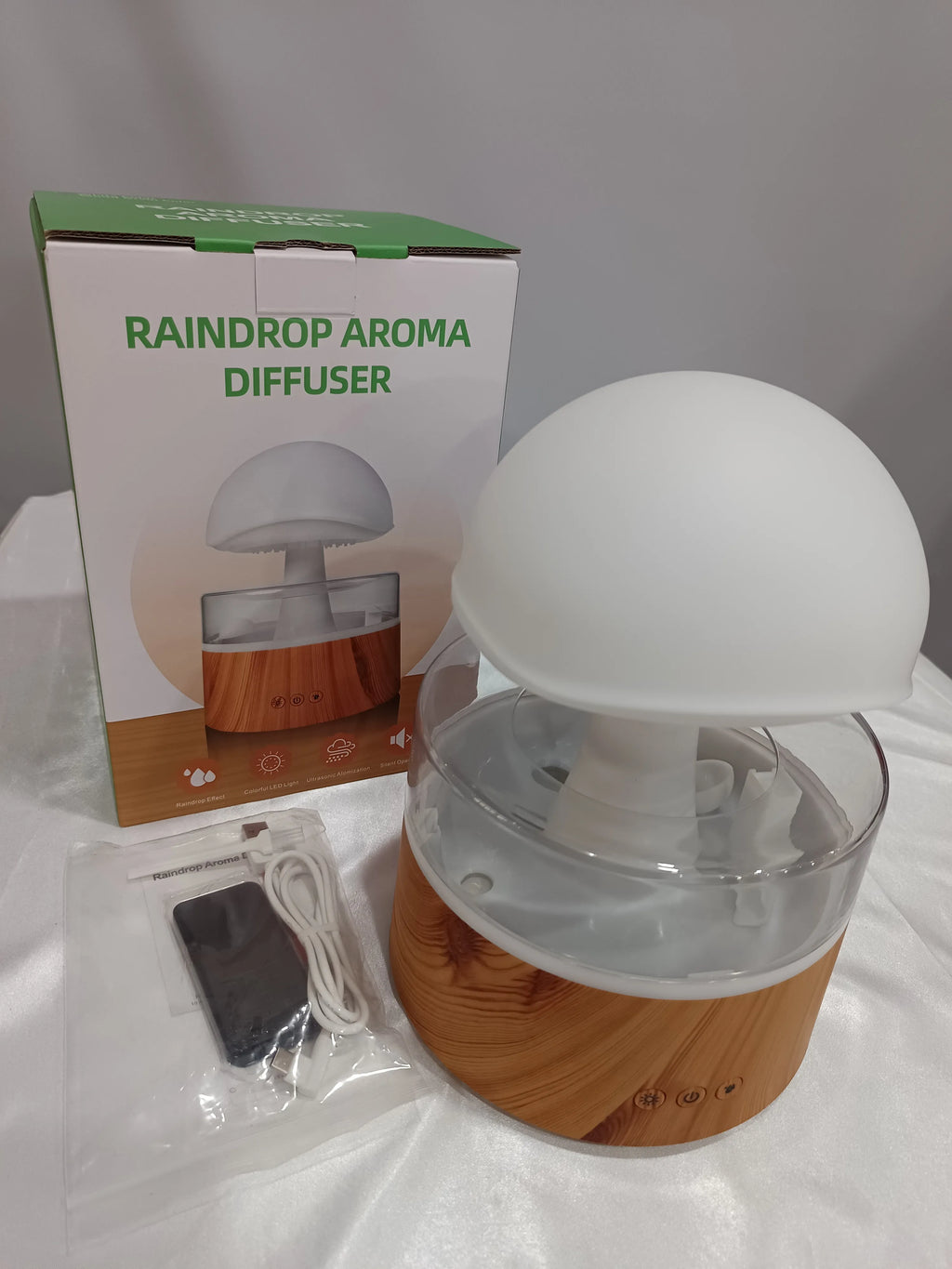 Rain Cloud Aroma Diffuser — Relaxing Mist Lamp with LED Light